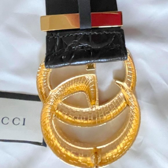 $80 0FF~GUCCI Marmont Caiman Women\'s Belt main image 5